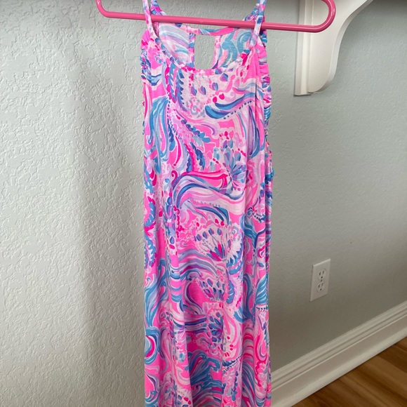 Lilly Pulitzer Other - Lilly Pulitzer Pink and Blue Maxi Dress